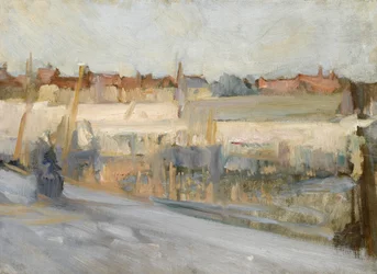Blick über einen Hafen, möglicherweise Boulogne-sur-Mer